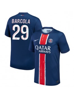 Muži Futbalové oblečenie Paris Saint-Germain Bradley Barcola #29 2024-25 Krátky Rukáv - Domáci